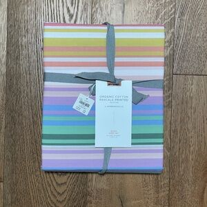 Anthropologie Maeve Organic Cotton Percale Sheet Set / Queen NWT